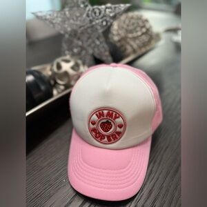 Trucker Cap with Red Embroidery